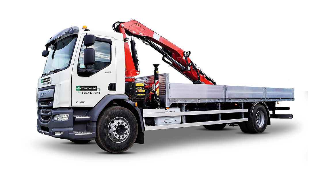 18T Dropside Truck Crane Front