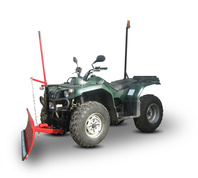 Quad Bike with plough