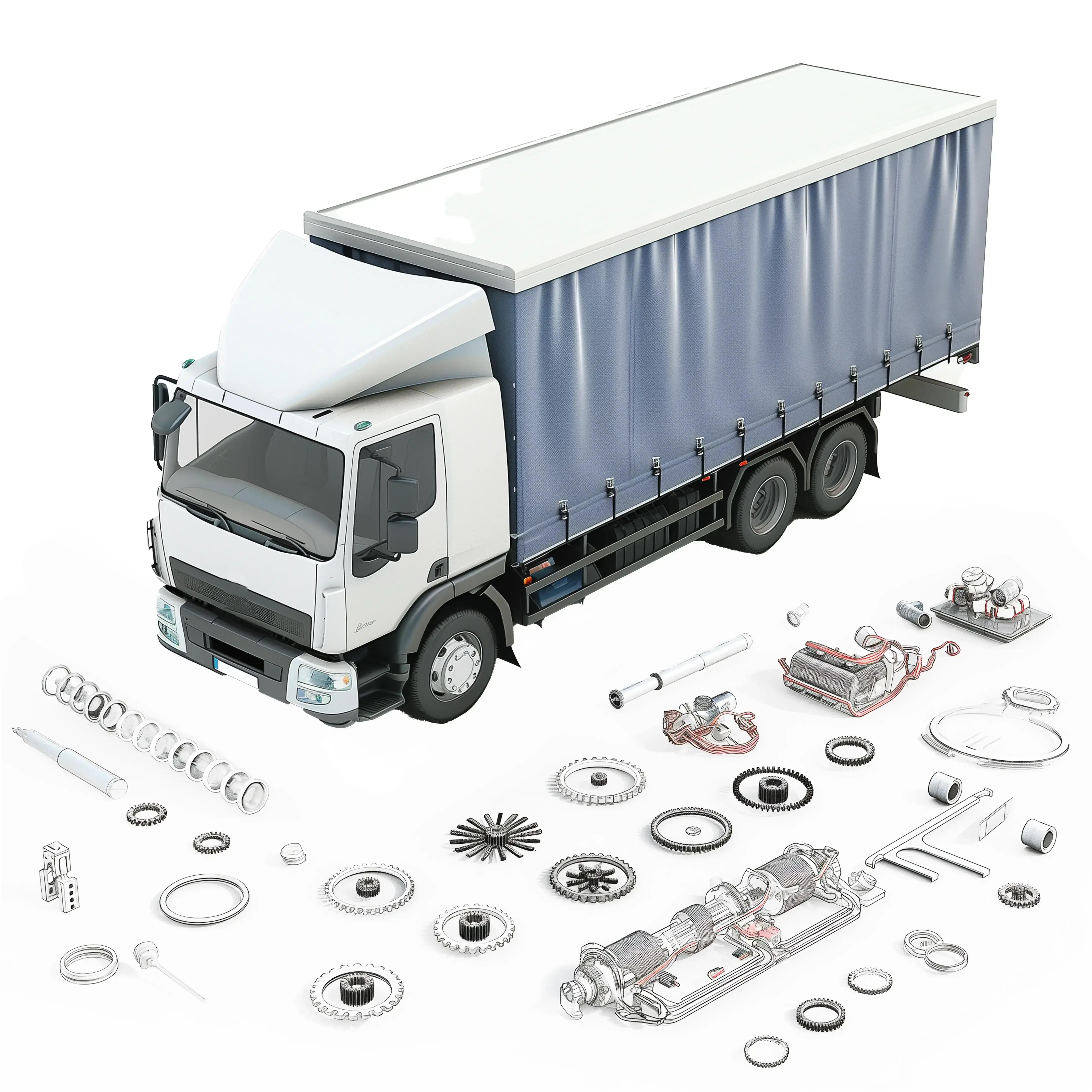 Customised Curtainside Truck